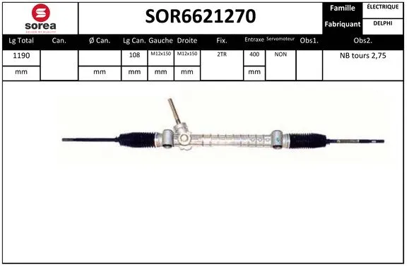 Steering Gear (SOR6621270)