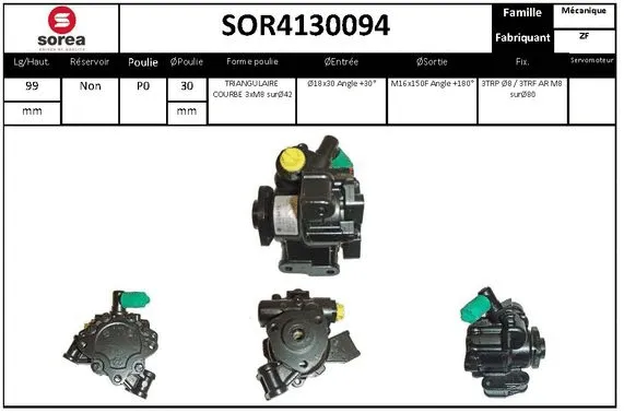 Hydraulic Pump, steering (SOR4130094)