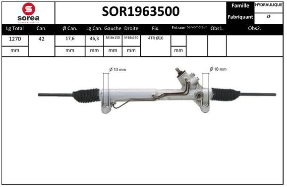 Steering Gear (SOR1963500)