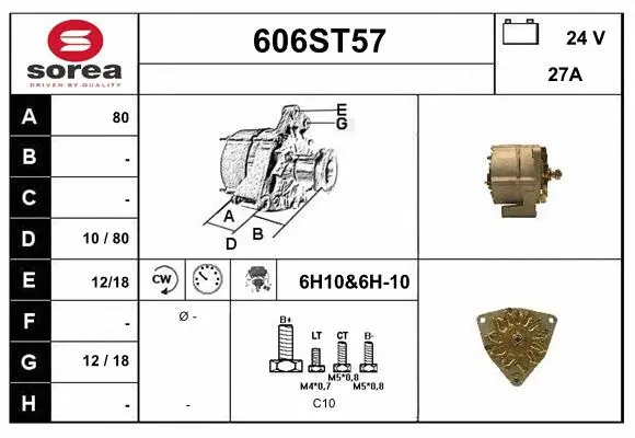 Alternator (606ST57)