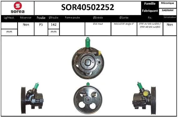 Hydraulic Pump, steering (SOR40502252)