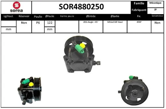 Hydraulic Pump, steering (SOR4880250)