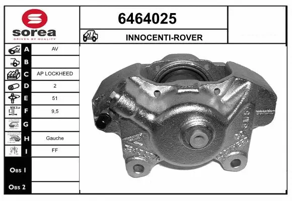 Brake Caliper (6464025)