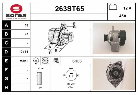Alternator (263ST65)