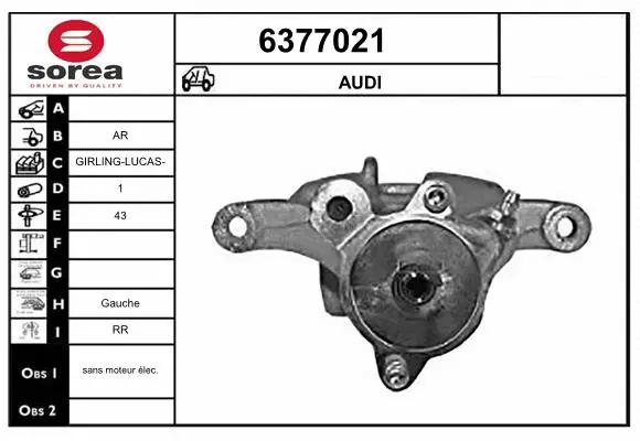 Brake Caliper (6377021)