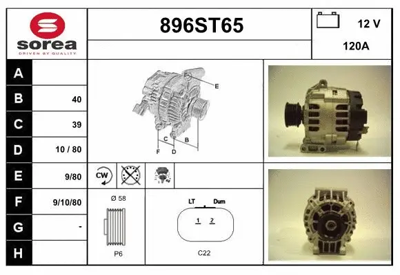 Alternator (896ST65)