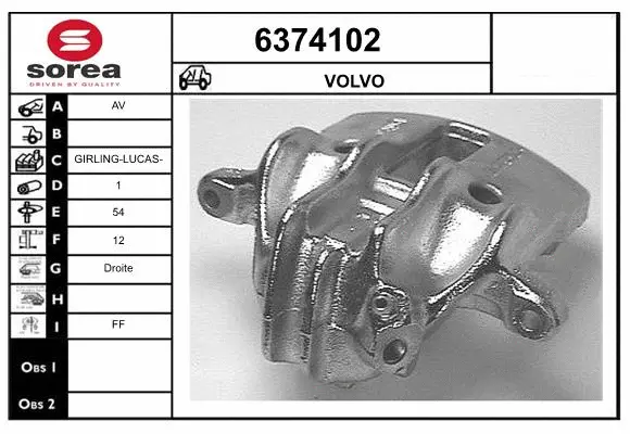 Brake Caliper (6374102)
