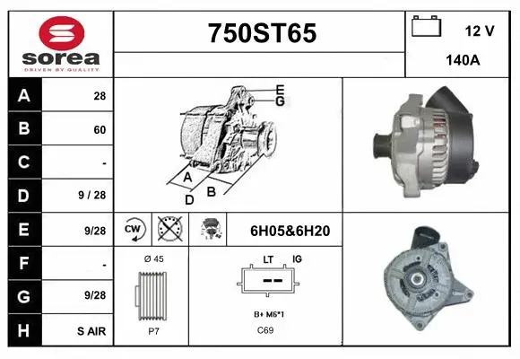 Alternator (750ST65)