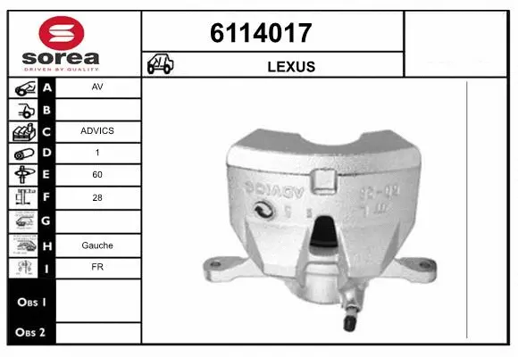 Brake Caliper (6114017)