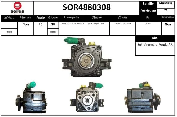 Hydraulic Pump, steering (SOR4880308)