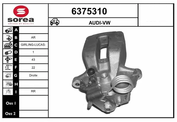 Brake Caliper (6375310)