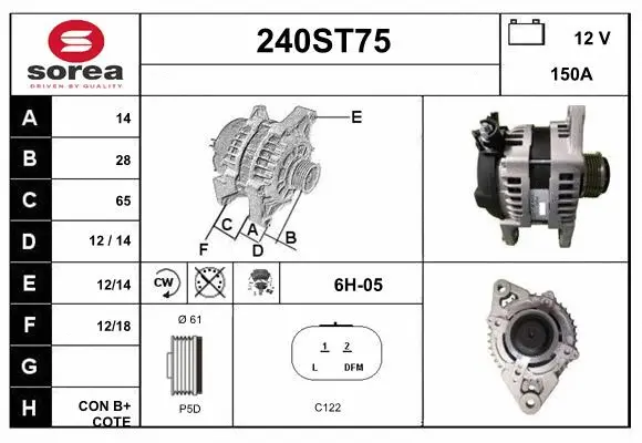 Alternator (240ST75)