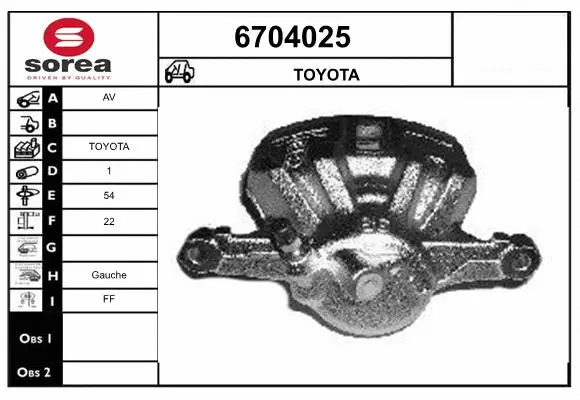 Brake Caliper (6704025)