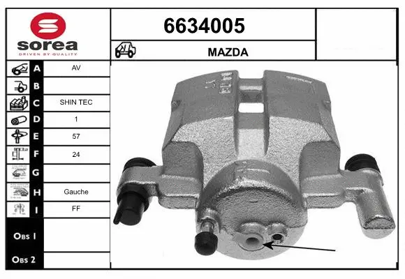 Brake Caliper (6634005)
