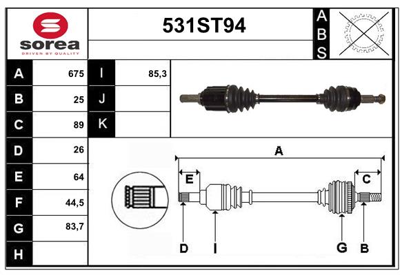 Drive Shaft (531ST94)