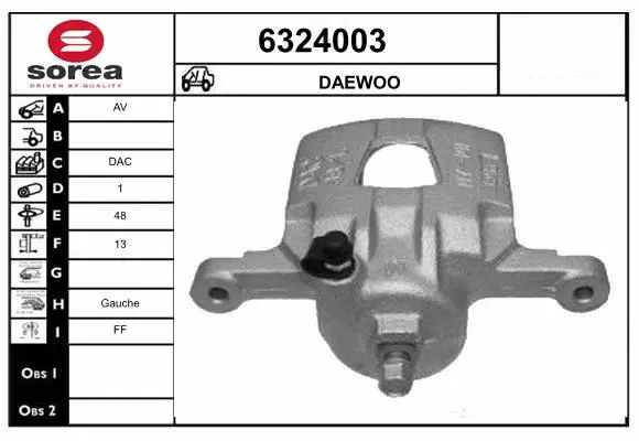 Brake Caliper (6324003)