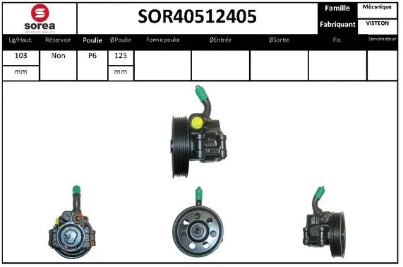 Hydraulic Pump, steering (SOR40512405)