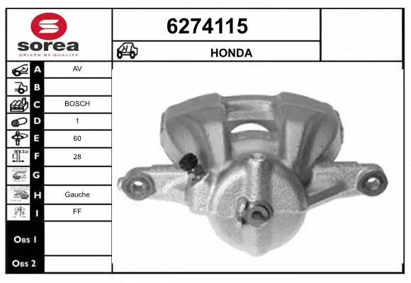 Brake Caliper (6274115)