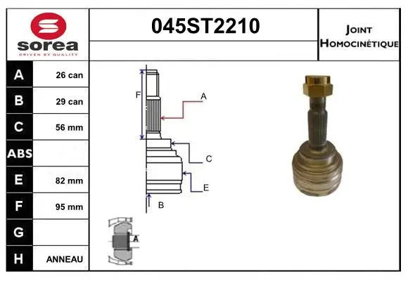 Joint Kit, drive shaft (045ST2210)