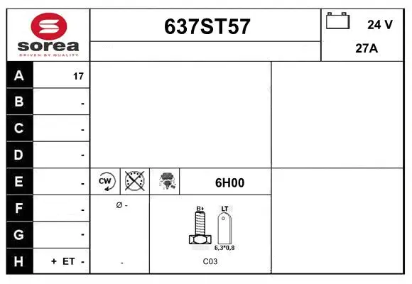 Alternator (637ST57)