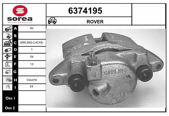 Brake Caliper (6374195)