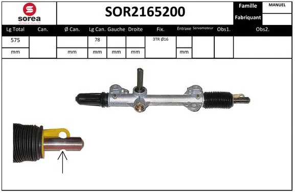 Steering Gear (SOR2165200)
