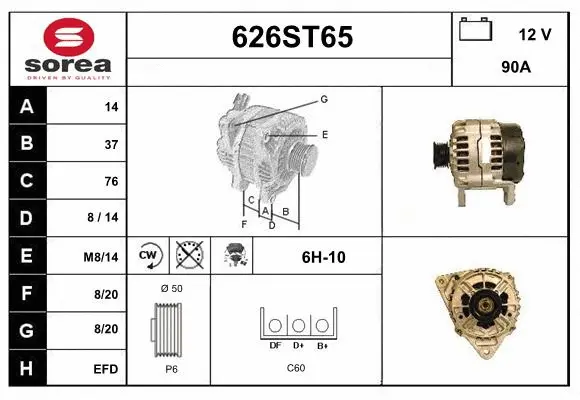 Alternator (626ST65)