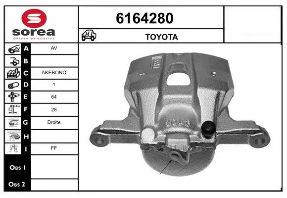 Brake Caliper (6164280)