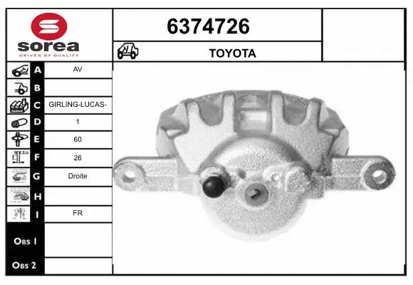 Brake Caliper (6374726)