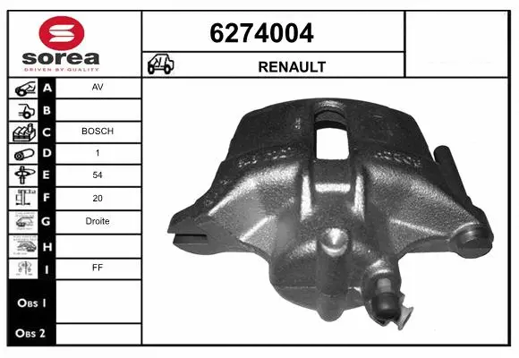 Brake Caliper (6274004)