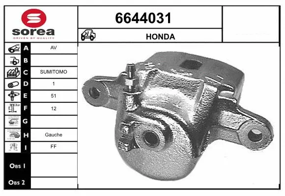 Brake Caliper (6644031)