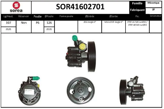 Hydraulic Pump, steering (SOR41602701)