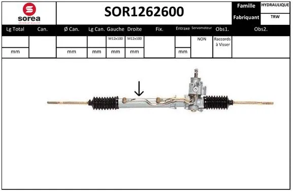 Steering Gear (SOR1262600)