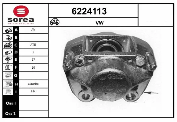 Brake Caliper (6224113)