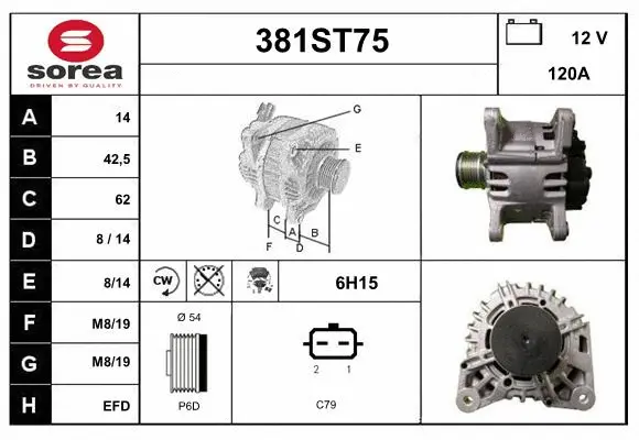 Alternator (381ST75)