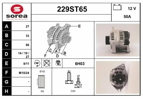 Alternator (229ST65)
