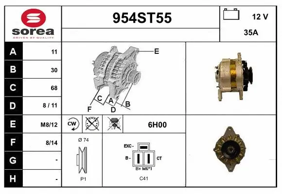 Alternator (954ST55)