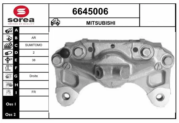 Brake Caliper (6645006)