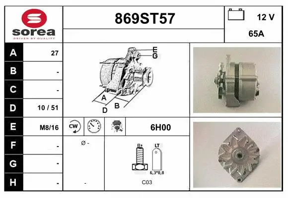 Alternator (869ST57)