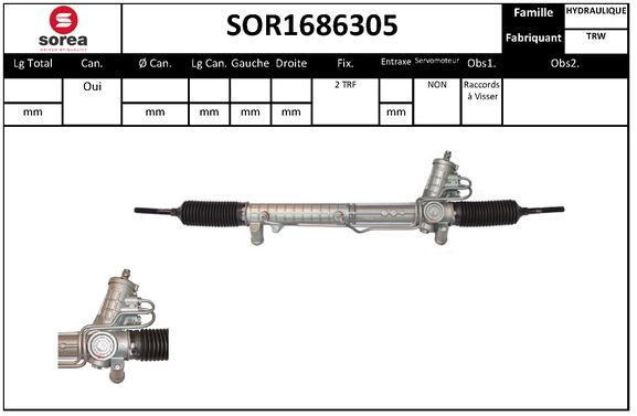 Steering Gear (SOR1686305)