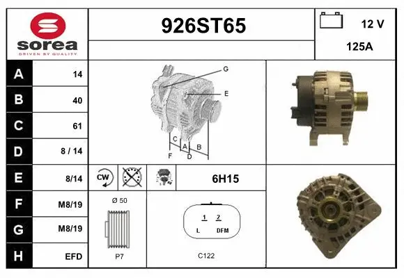 Alternator (926ST65)