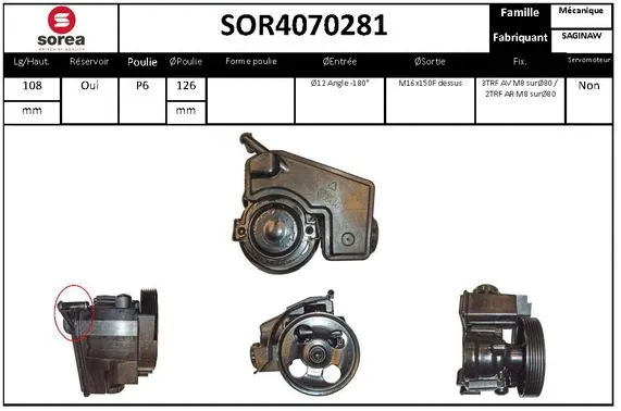 Hydraulic Pump, steering (SOR4070281)