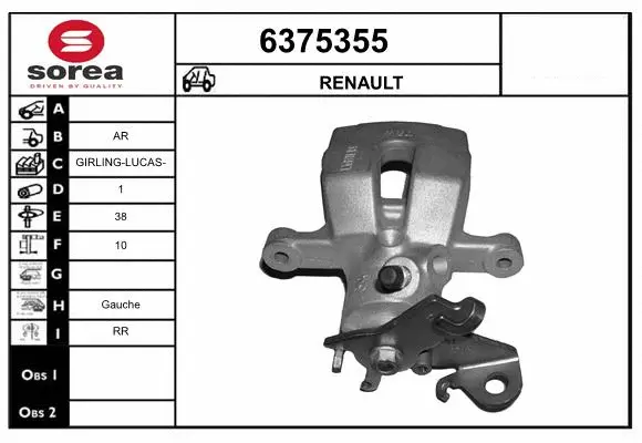Brake Caliper (6375355)