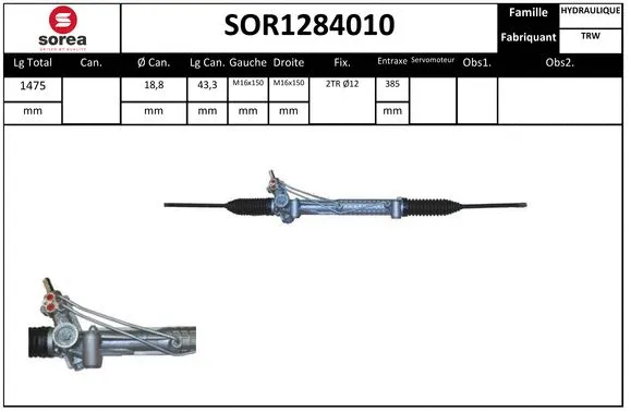 Steering Gear (SOR1284010)