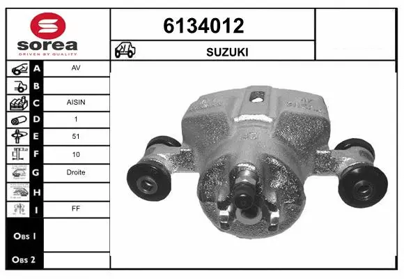 Brake Caliper (6134012)