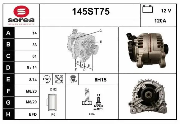 Alternator (145ST75)