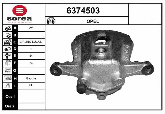 Brake Caliper (6374503)