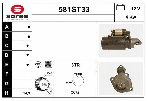 Starter (581ST33)