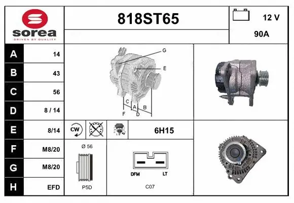 Alternator (818ST65)