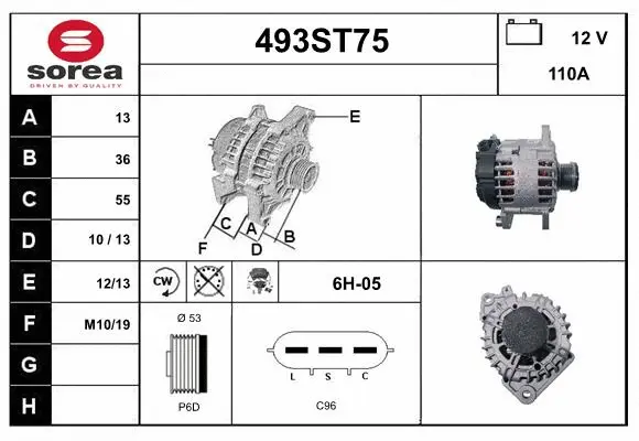Alternator (493ST75)